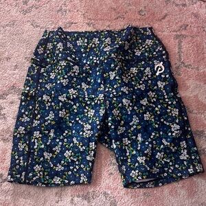 BNWOT Peloton Floral Shorts with Pockets